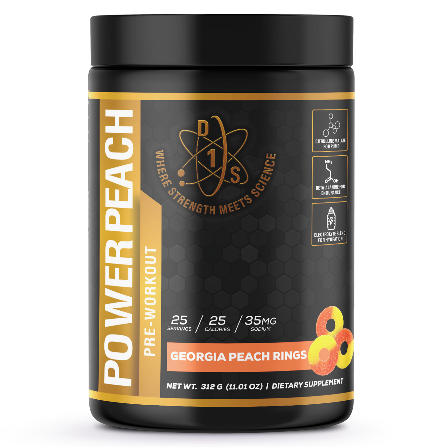 Power Peach Pre - Workout Georgia Peach Rings