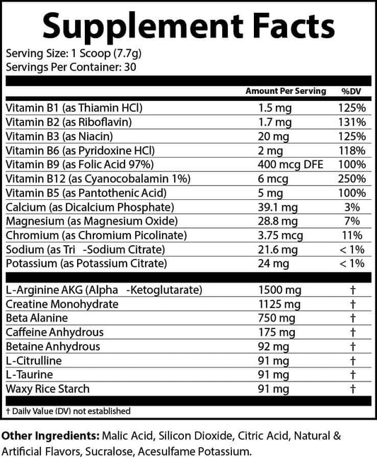 KINETIC Pre-Workout - (HoneyDew Watermelon)